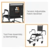 2000 Commode Wheelchair