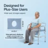 Frido Heavy Duty Commode Chair