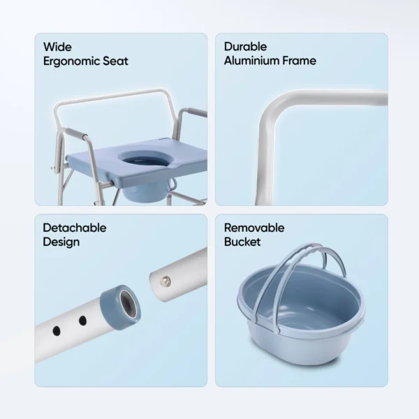 Frido Heavy Duty Commode Chair