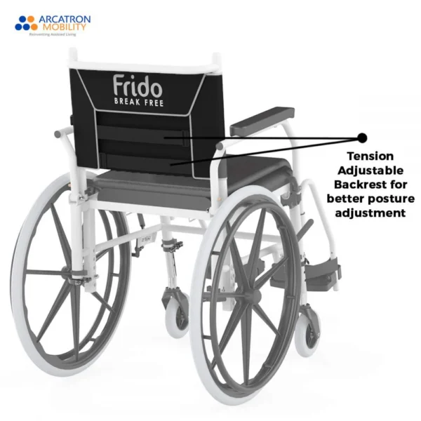 Prime SAS100 | Attendant Propelled Shower Commode Wheelchair