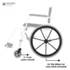 Prime SAS100 | Attendant Propelled Shower Commode Wheelchair