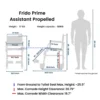 Prime FPA007 | Attendant Propelled Shower Commode Wheelchair